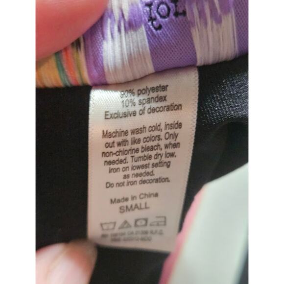 CANCER Live for Life NEW activewear pants Size Small Black logo 90poly/10span - Picture 7 of 8